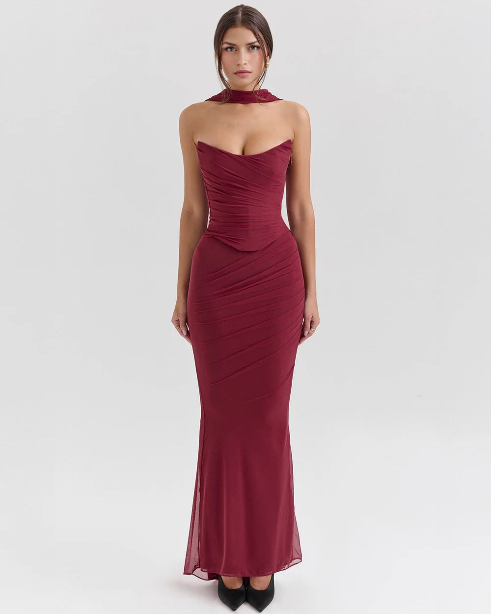Camilla Dress - Burgundy