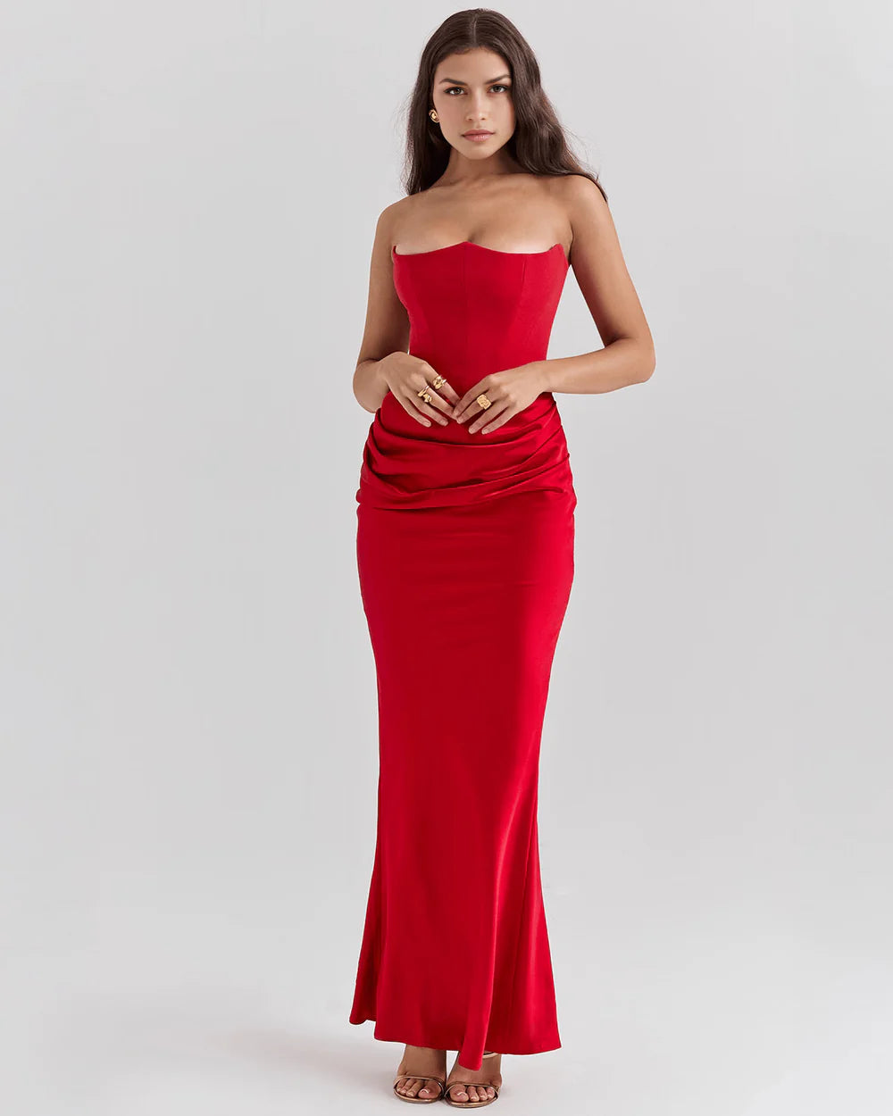 Josephine Dress - Red