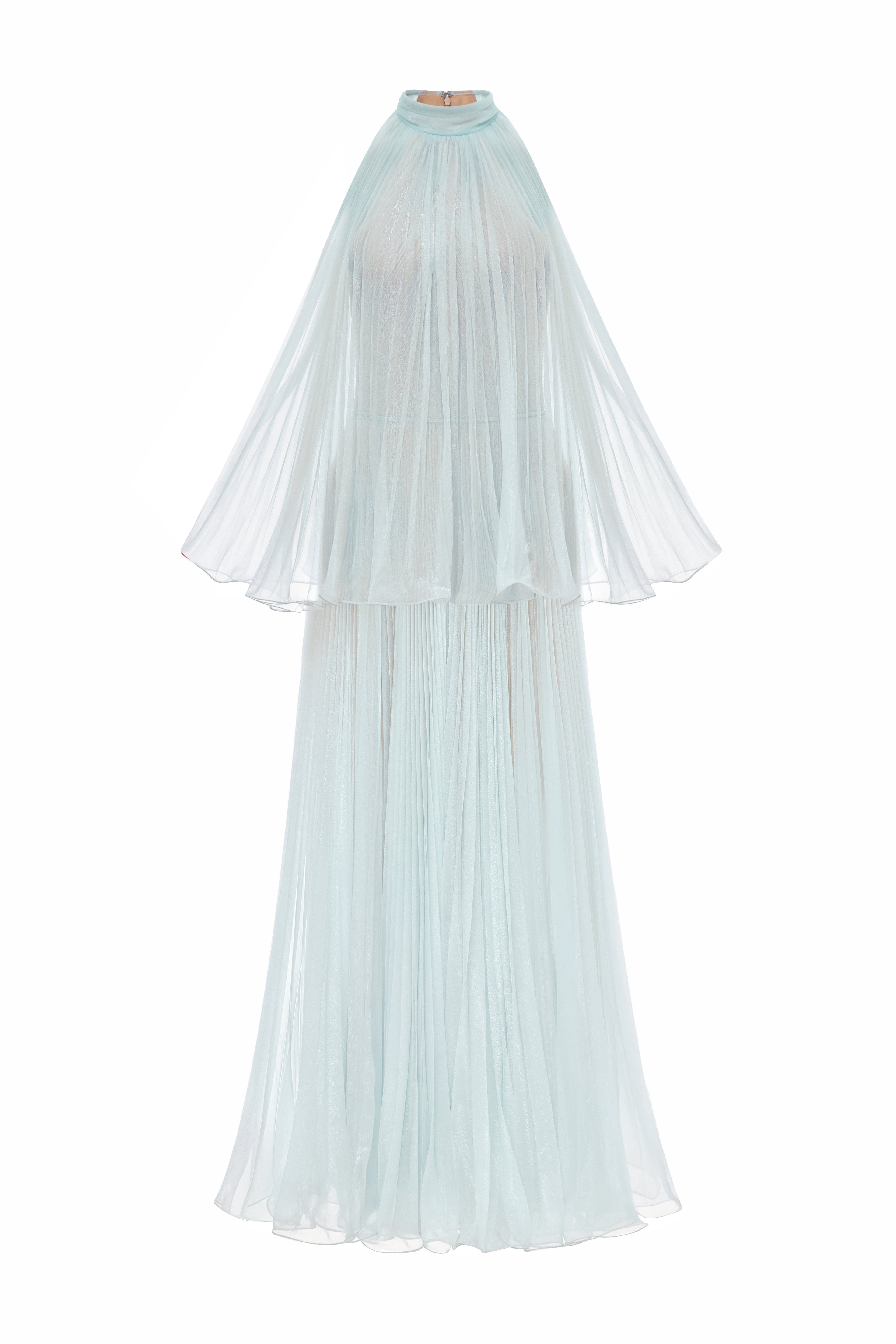 Margaux Halter Polyester Maxi Dress