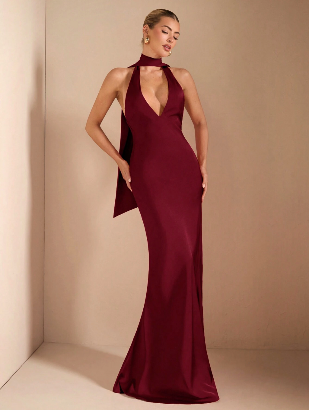 Taylor Dress Burgundy