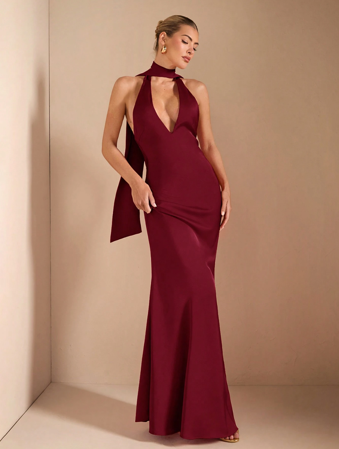 Taylor Dress Burgundy