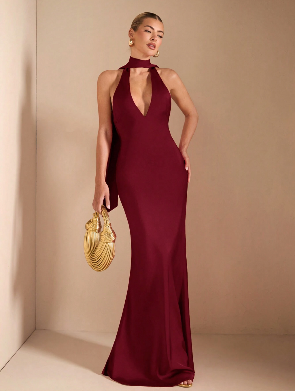 Taylor Dress Burgundy