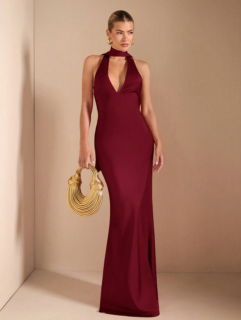 Taylor Dress Burgundy