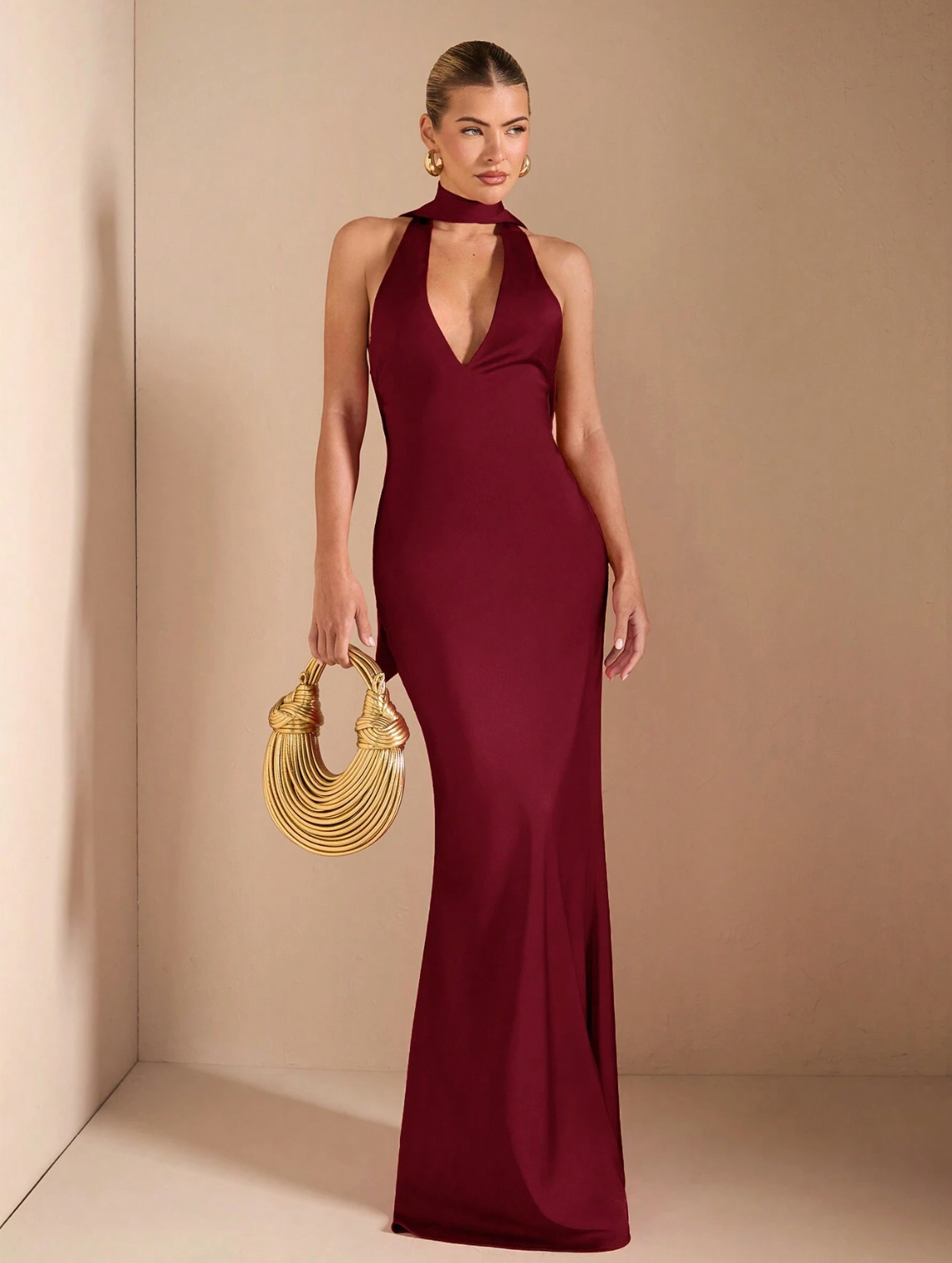 Taylor Dress Burgundy