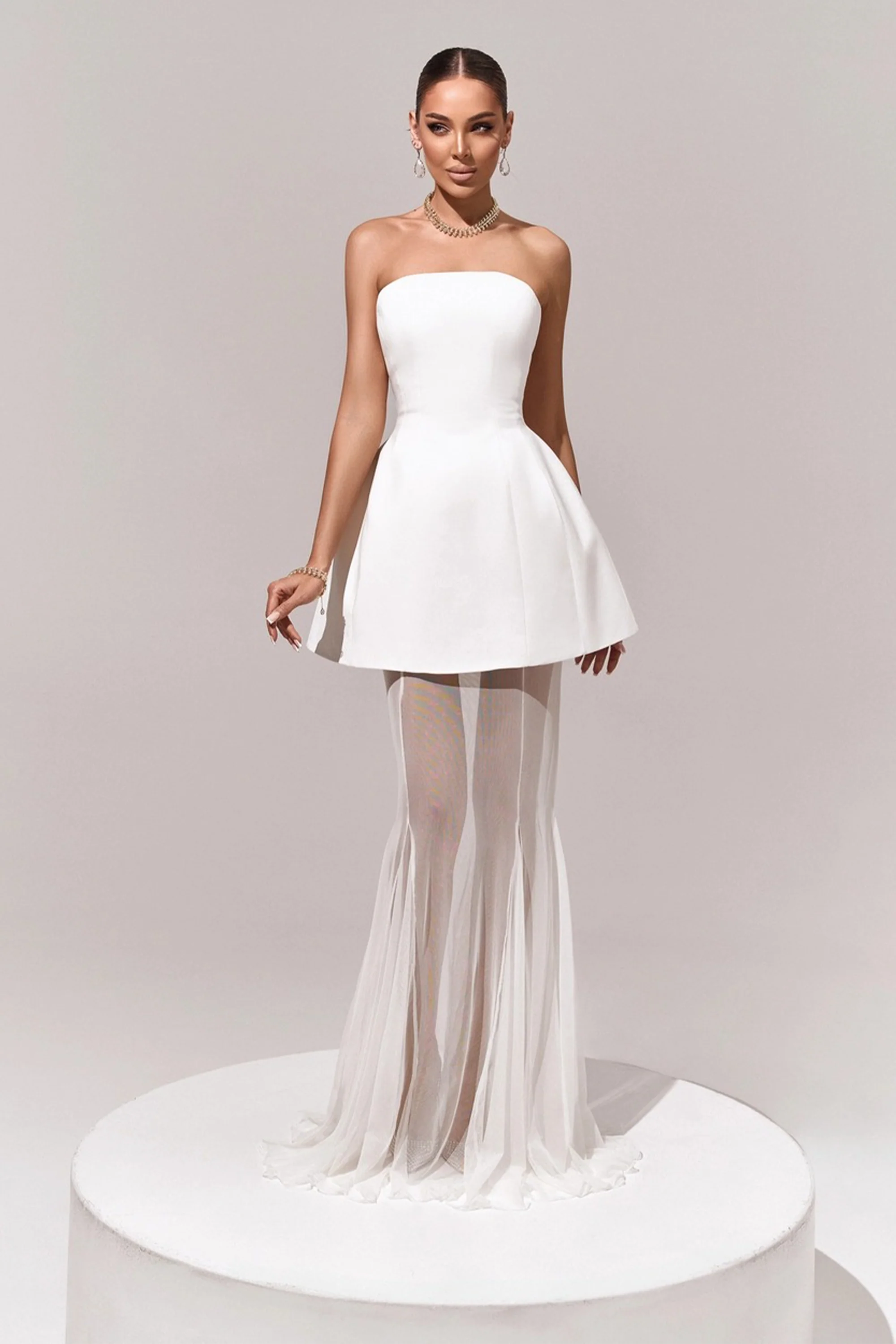 Eka Skirt Set - White